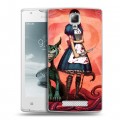 Дизайнерский пластиковый чехол для Lenovo A1000 Alice Madness Returns