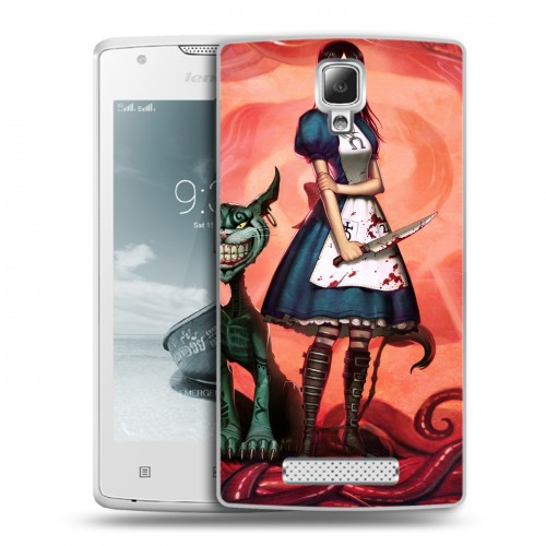 Дизайнерский пластиковый чехол для Lenovo A1000 Alice Madness Returns