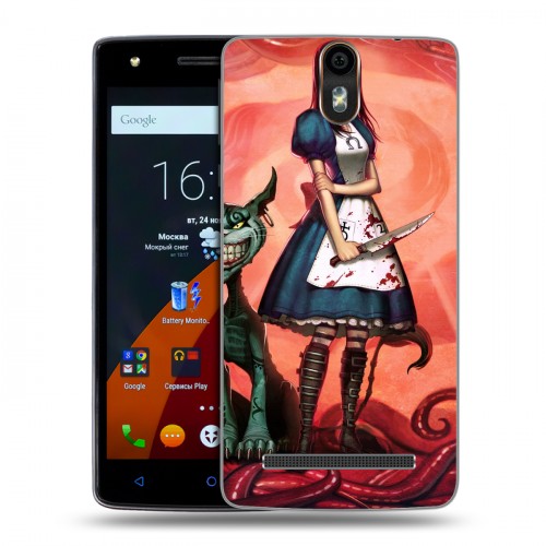 Дизайнерский силиконовый чехол для Wileyfox Storm Alice Madness Returns