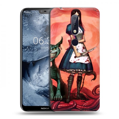 Дизайнерский пластиковый чехол для Nokia 6.1 Plus Alice Madness Returns