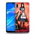 Дизайнерский пластиковый чехол для Huawei Y6 (2019) Alice Madness Returns