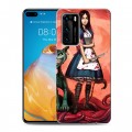 Дизайнерский силиконовый с усиленными углами чехол для Huawei P40 Alice Madness Returns