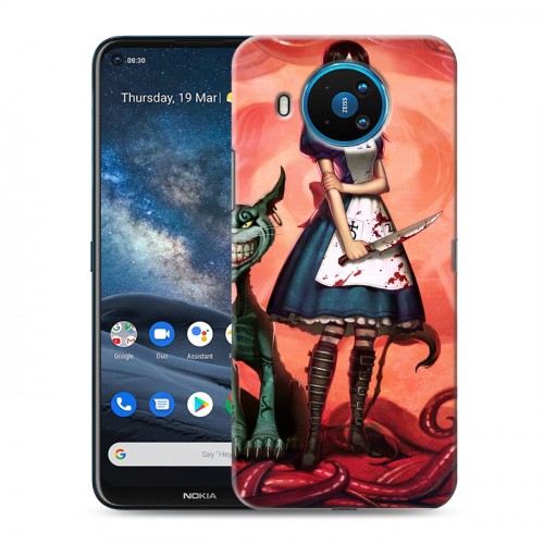 Дизайнерский силиконовый чехол для Nokia 8.3 Alice Madness Returns