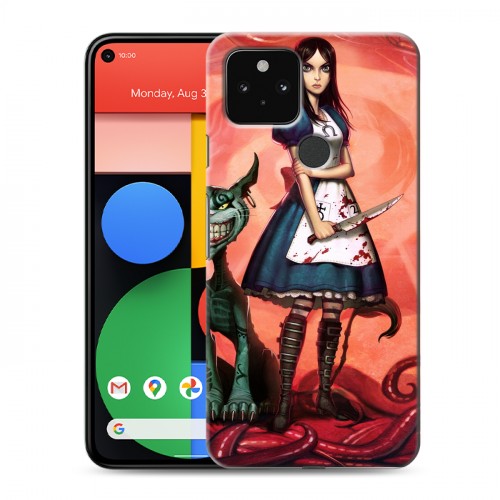 Дизайнерский пластиковый чехол для Google Pixel 5 Alice Madness Returns