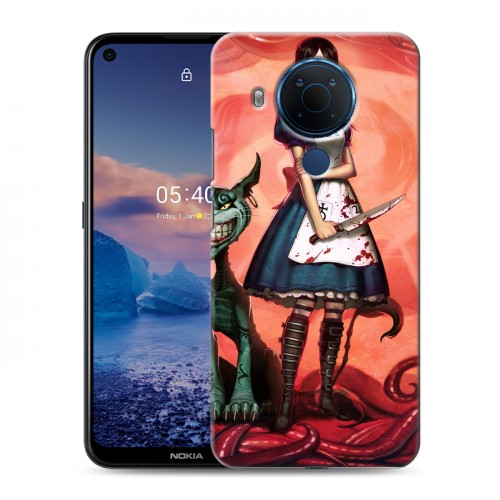 Дизайнерский силиконовый чехол для Nokia 5.4 Alice Madness Returns