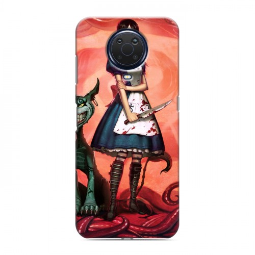 Дизайнерский силиконовый чехол для Nokia G20 Alice Madness Returns