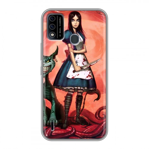 Дизайнерский силиконовый чехол для Itel A48 Alice Madness Returns