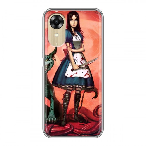 Дизайнерский силиконовый чехол для OPPO A17k Alice Madness Returns