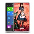 Дизайнерский силиконовый чехол для Nokia XL Alice Madness Returns