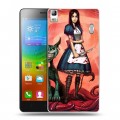 Дизайнерский пластиковый чехол для Lenovo A7000 Alice Madness Returns