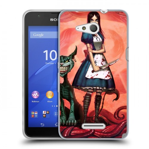 Дизайнерский пластиковый чехол для Sony Xperia E4g Alice Madness Returns