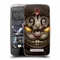 Дизайнерский пластиковый чехол для HTC Desire 500 Alice Madness Returns