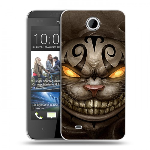 Дизайнерский пластиковый чехол для HTC Desire 300 Alice Madness Returns