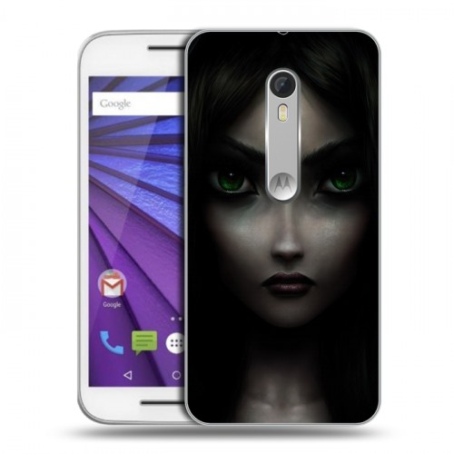 Дизайнерский пластиковый чехол для Lenovo Moto G Alice Madness Returns