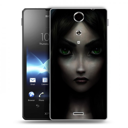 Дизайнерский пластиковый чехол для Sony Xperia TX Alice Madness Returns