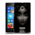 Дизайнерский пластиковый чехол для Microsoft Lumia 435 Alice Madness Returns