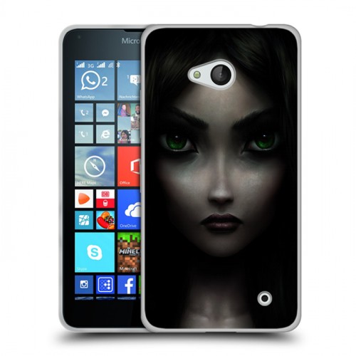 Дизайнерский пластиковый чехол для Microsoft Lumia 640 Alice Madness Returns