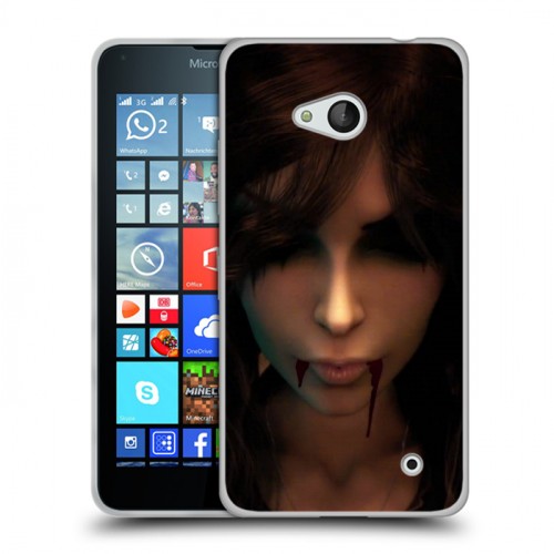 Дизайнерский пластиковый чехол для Microsoft Lumia 640 Alice Madness Returns