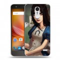 Дизайнерский пластиковый чехол для ZTE Blade X5 Alice Madness Returns