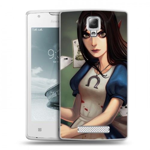 Дизайнерский пластиковый чехол для Lenovo A1000 Alice Madness Returns