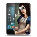 Дизайнерский пластиковый чехол для Microsoft Lumia 550 Alice Madness Returns