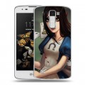 Дизайнерский пластиковый чехол для LG K8 Alice Madness Returns