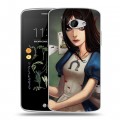 Дизайнерский силиконовый чехол для LG K5 Alice Madness Returns