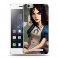 Дизайнерский силиконовый чехол для Lenovo Vibe C Alice Madness Returns