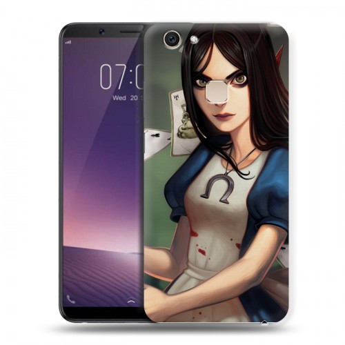 Дизайнерский пластиковый чехол для Vivo V7 Plus Alice Madness Returns