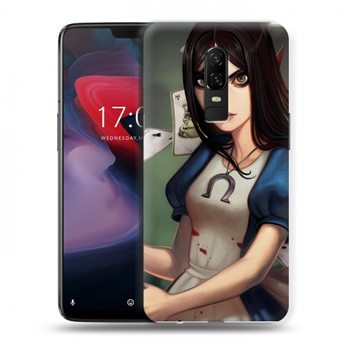 Дизайнерский пластиковый чехол для OnePlus 6 Alice Madness Returns