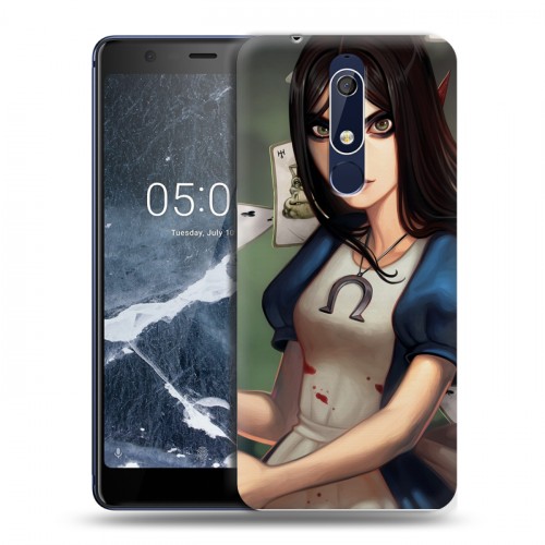 Дизайнерский пластиковый чехол для Nokia 5.1 Alice Madness Returns