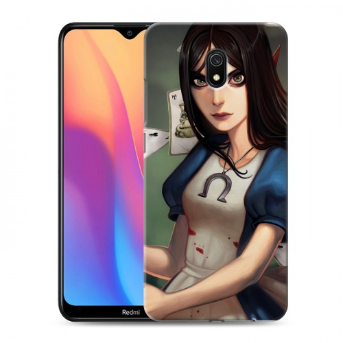 Дизайнерский силиконовый с усиленными углами чехол для Xiaomi RedMi 8A Alice Madness Returns