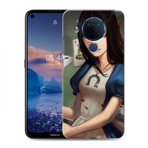 Дизайнерский силиконовый чехол для Nokia 5.4 Alice Madness Returns