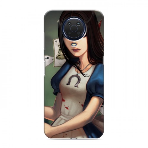 Дизайнерский силиконовый с усиленными углами чехол для Nokia G20 Alice Madness Returns