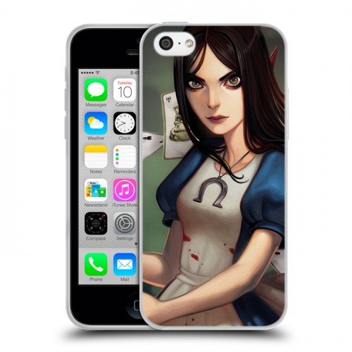 Дизайнерский пластиковый чехол для Iphone 5c Alice Madness Returns