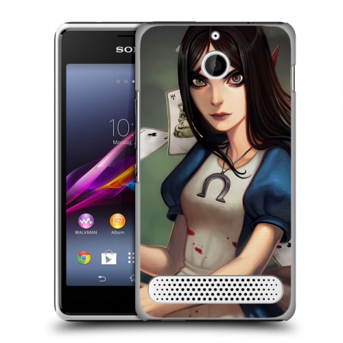 Дизайнерский силиконовый чехол для Sony Xperia E1 Alice Madness Returns