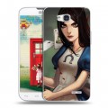 Дизайнерский пластиковый чехол для LG L80 Alice Madness Returns