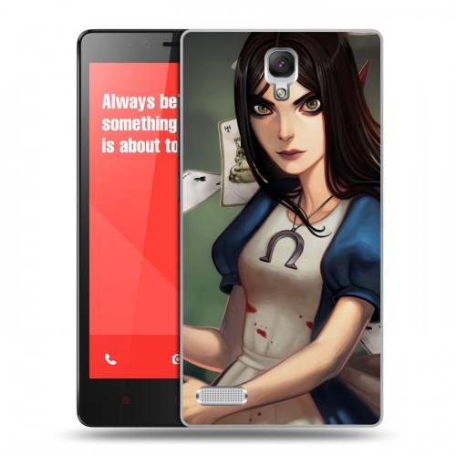 Дизайнерский пластиковый чехол для Xiaomi RedMi Note Alice Madness Returns