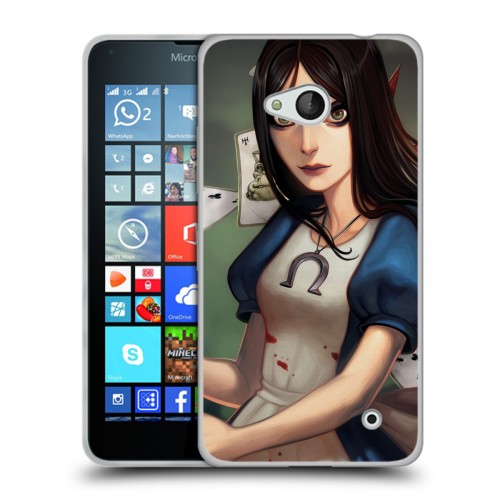 Дизайнерский пластиковый чехол для Microsoft Lumia 640 Alice Madness Returns