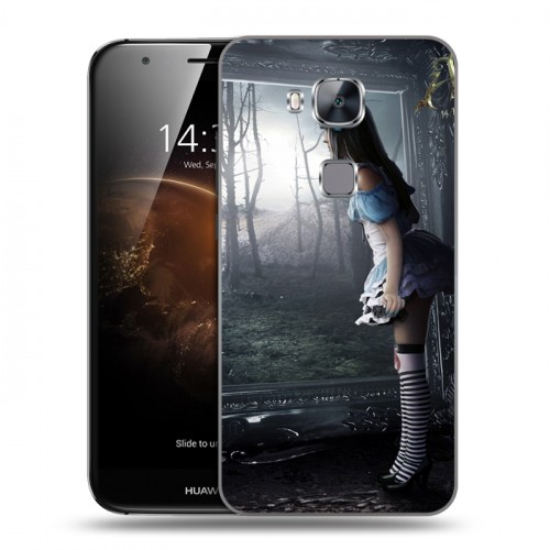Дизайнерский пластиковый чехол для Huawei G8 Alice Madness Returns