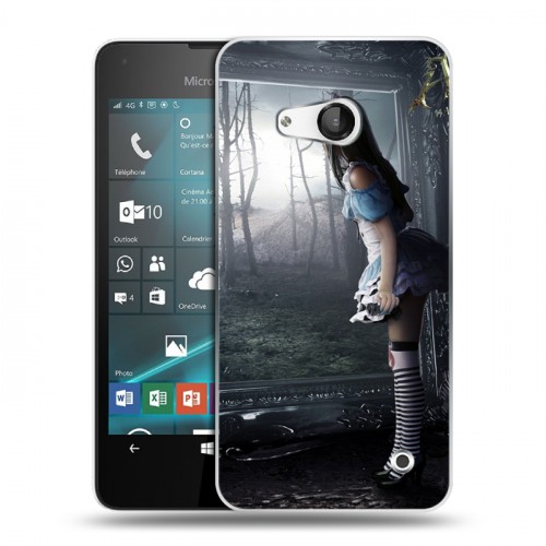 Дизайнерский пластиковый чехол для Microsoft Lumia 550 Alice Madness Returns