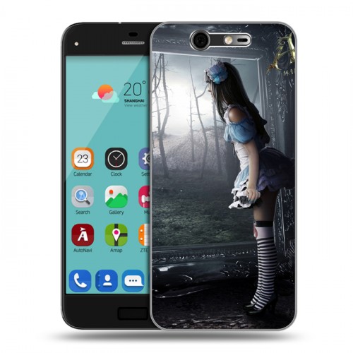 Дизайнерский силиконовый чехол для ZTE Blade S7 Alice Madness Returns