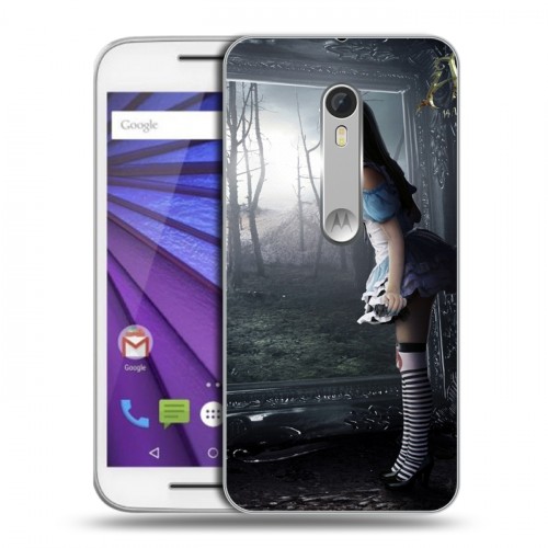 Дизайнерский пластиковый чехол для Lenovo Moto G Alice Madness Returns