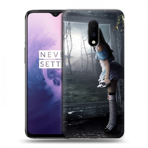 Дизайнерский пластиковый чехол для OnePlus 7 Alice Madness Returns