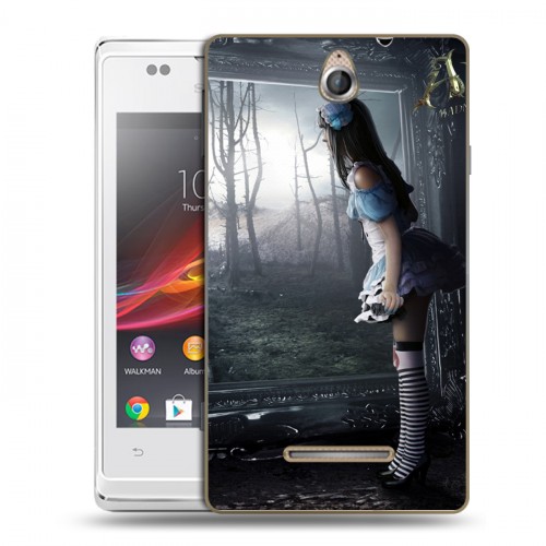 Дизайнерский пластиковый чехол для Sony Xperia E Alice Madness Returns