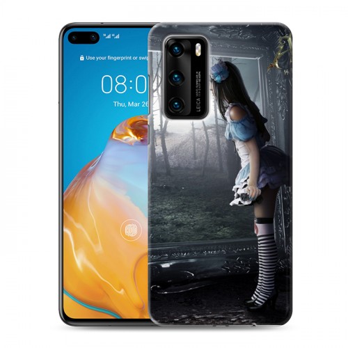 Дизайнерский пластиковый чехол для Huawei P40 Alice Madness Returns