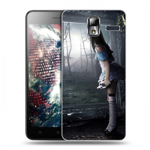 Дизайнерский силиконовый чехол для Lenovo S580 Ideaphone Alice Madness Returns