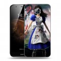 Дизайнерский пластиковый чехол для Huawei G8 Alice Madness Returns