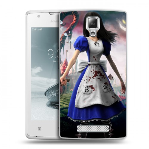 Дизайнерский пластиковый чехол для Lenovo A1000 Alice Madness Returns