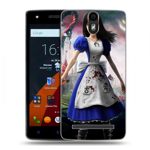 Дизайнерский силиконовый чехол для Wileyfox Storm Alice Madness Returns